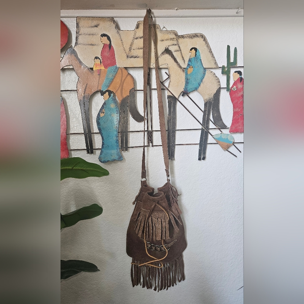 Mexican Leather Crossbody Bag - Picture 5 of 7